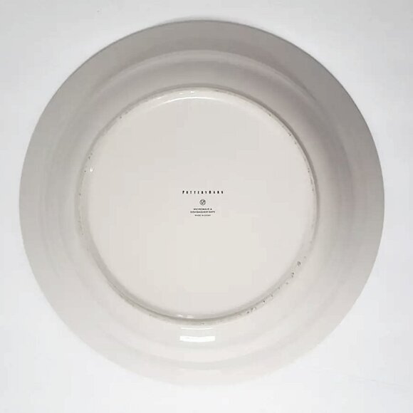 NEW RARE Pottery Barn Large Nostalgic Santa Serving Bowl 13.25" D x 3" H NIB - Picture 5 of 5